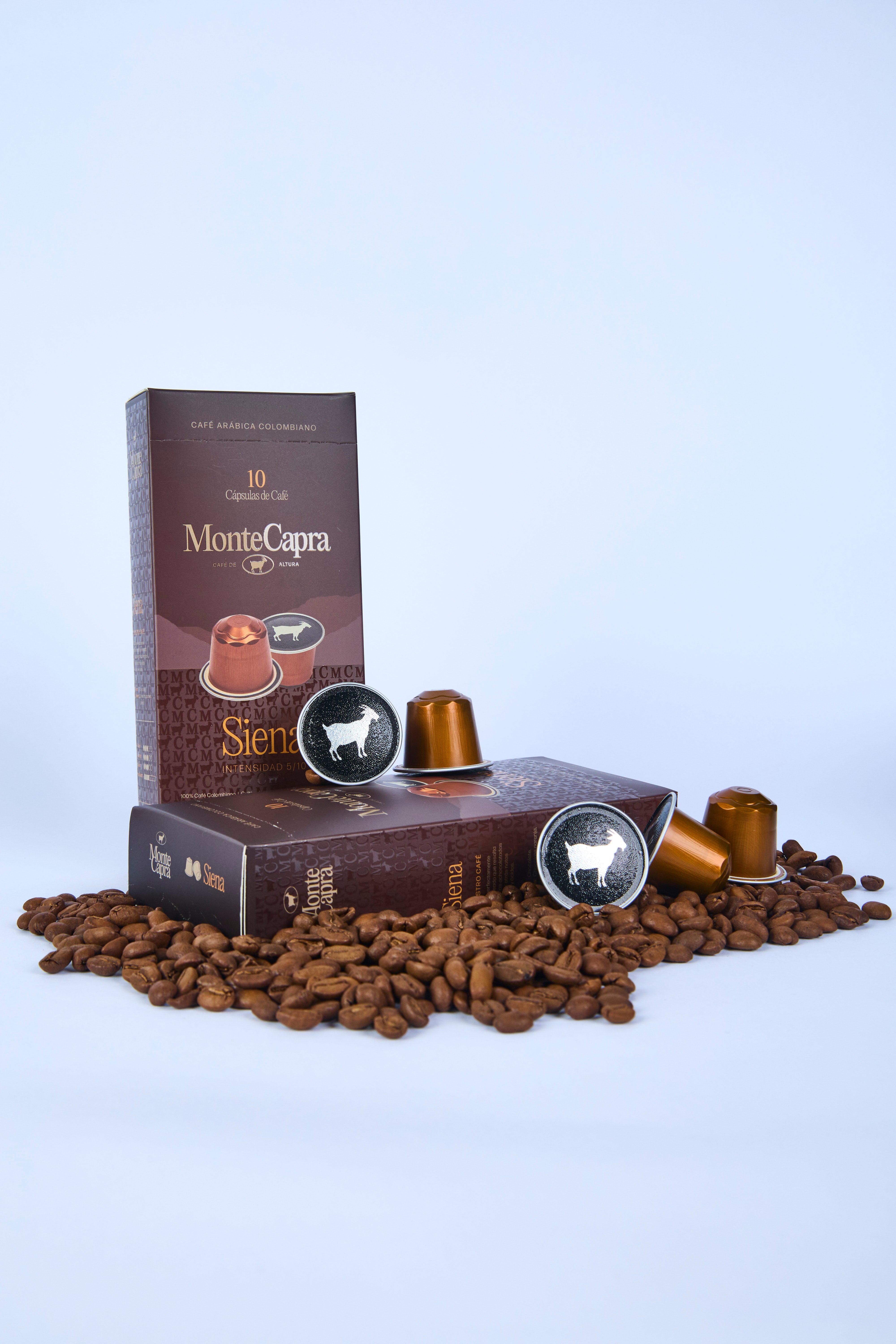 10 Cápsulas de Café Siena - Origen Tolima - Balanceado