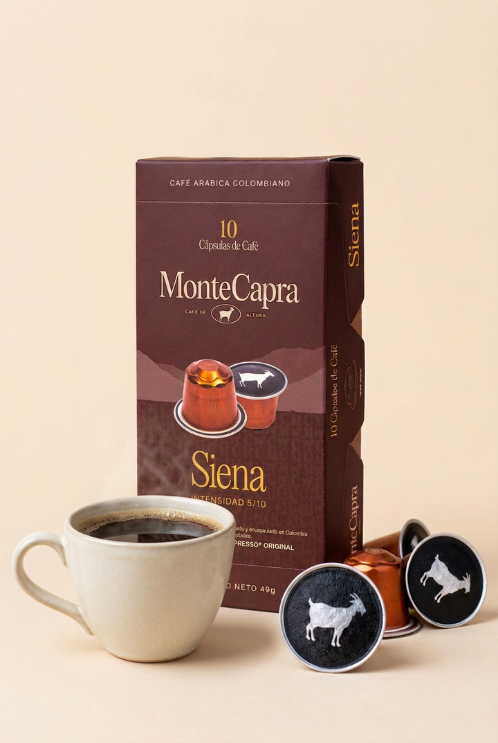 Cápsula con taza de café